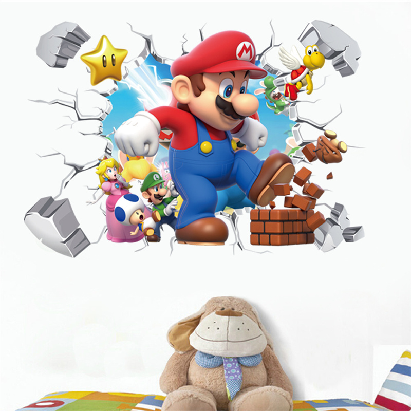 Baby Nursery Needs - 3D Cartoon Anime Game Characters Wall
