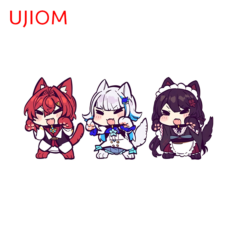 Baby Nursery Wallpaper Girl - UJIOM Chibi Hololive Three Girls Wall