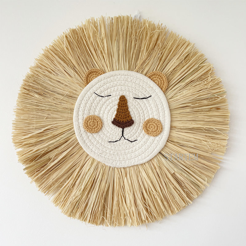 Baby Nursery Needs - INS Nordic Handmade Lion Wall Decor