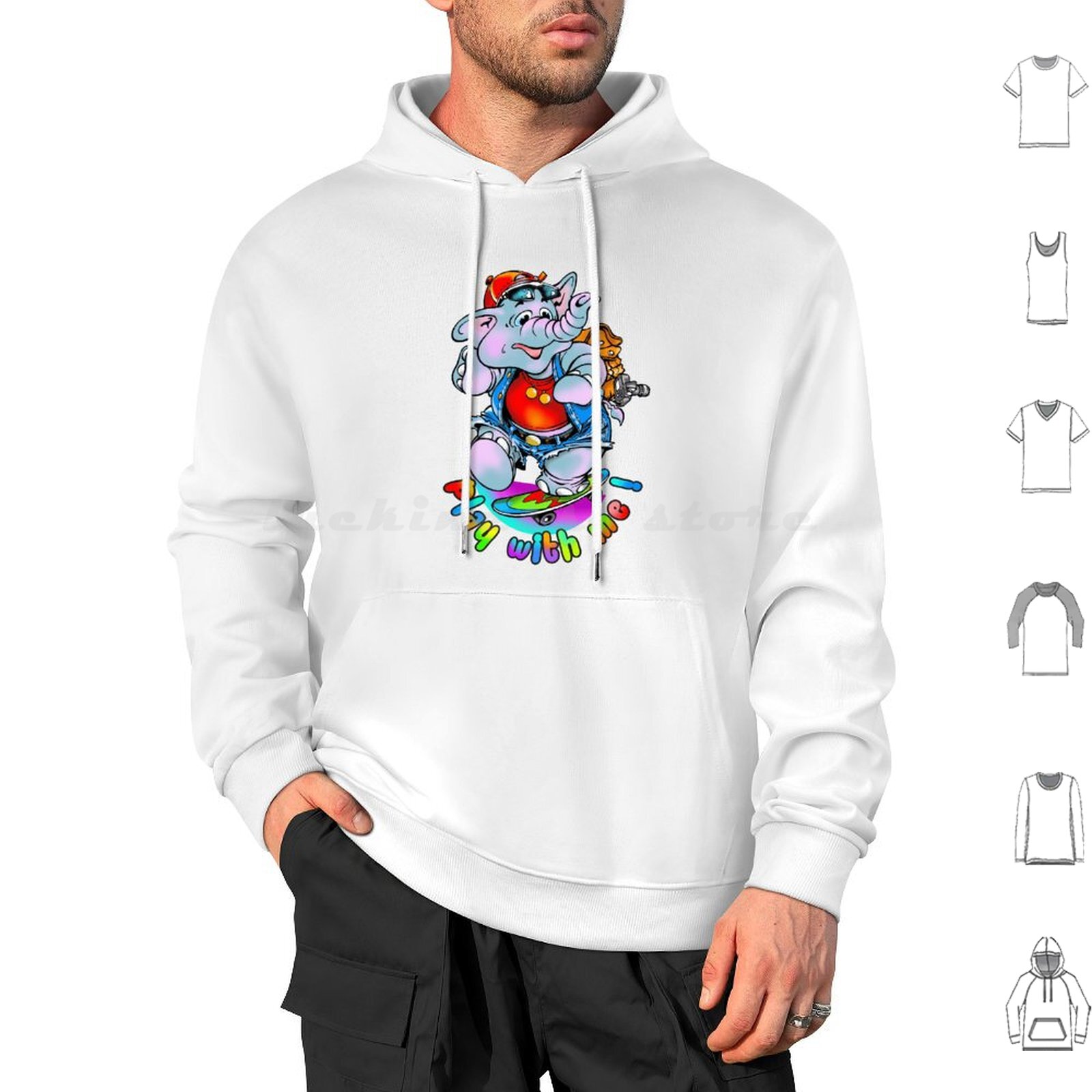 Baby Nursery Zoo Animals - Play With Me ! Hoodies Long