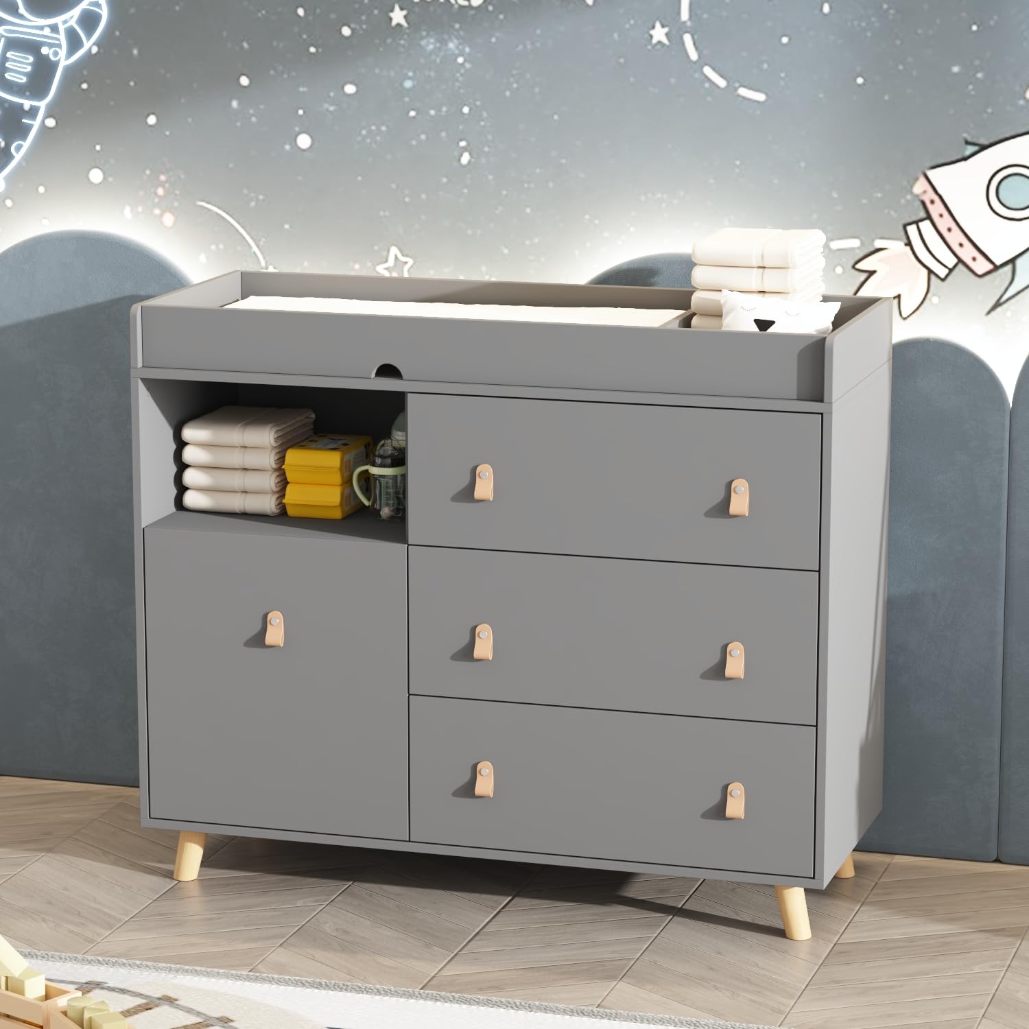 Baby Nursery Dresser Changing Table - Baby Dresser Changing Table 4 Drawers