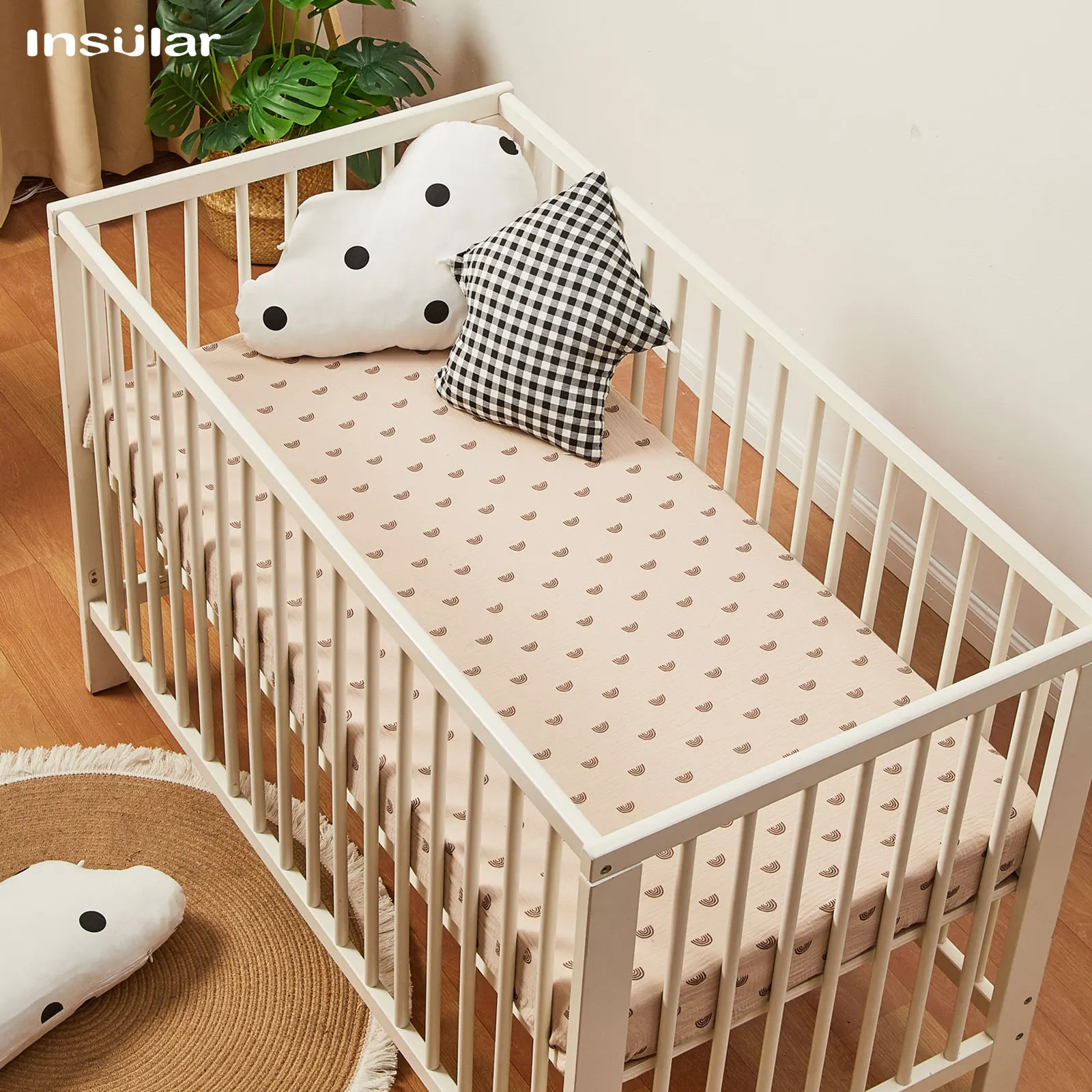Baby Nursery Sale - 130*70cm Crib Fitted Sheets Soft Baby