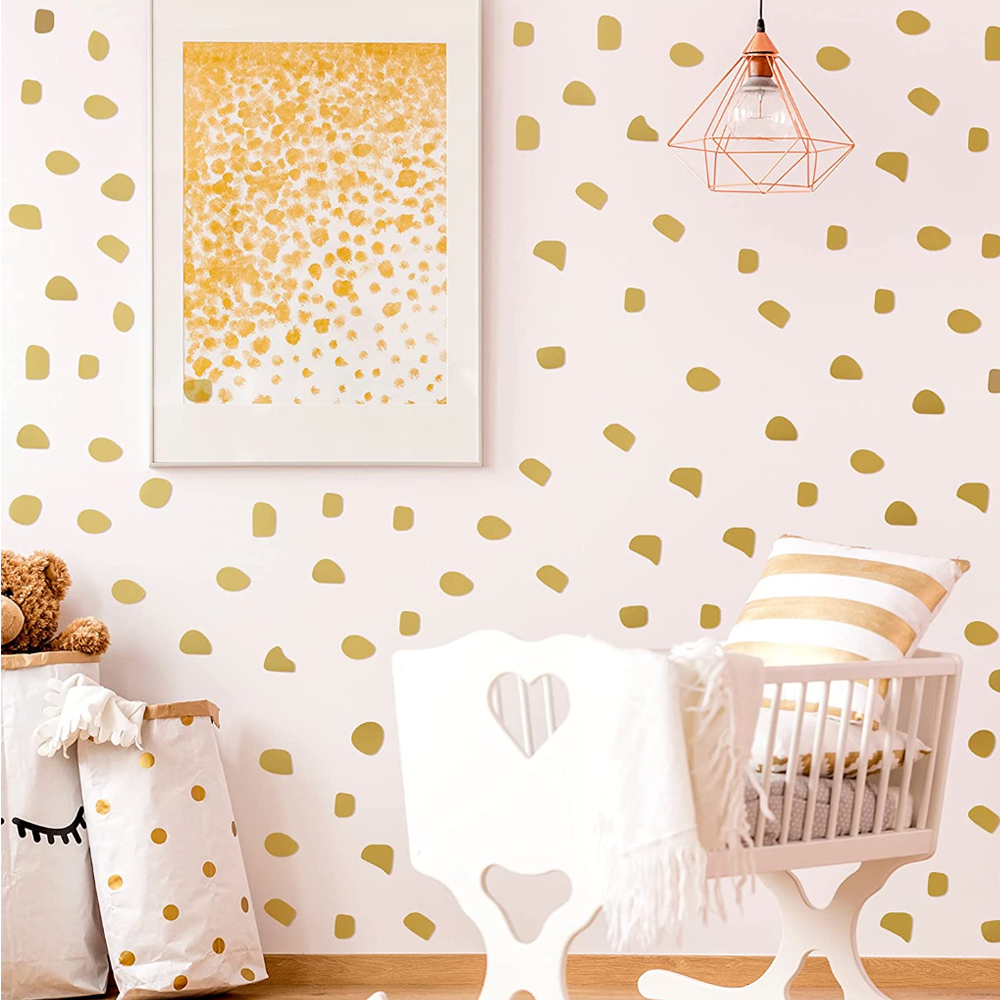 Baby Nursery Wallpaper Girl - 96Pcs/set Cute Irregular Dots Wall Decal