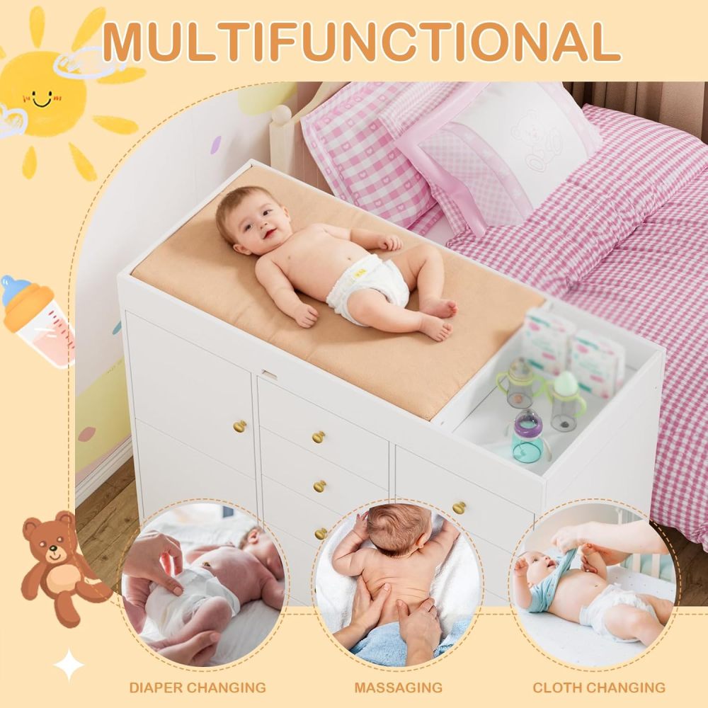 Baby Classic Nursery Dresser w - Baby Nursery Dresser Changing Table 评论和价格