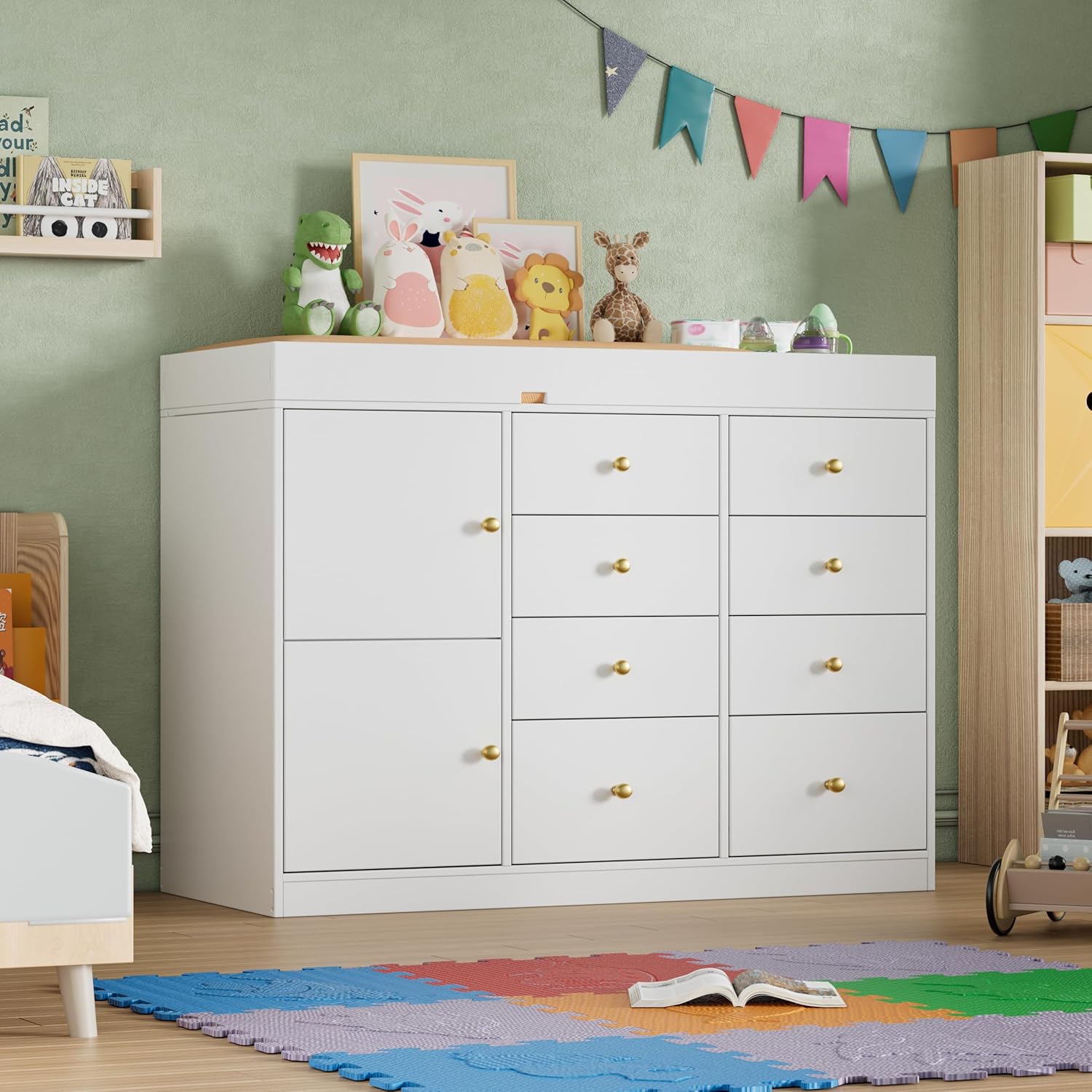 Changing Table Dresser, Baby C - Baby Nursery Dresser Changing Table 评论和价格