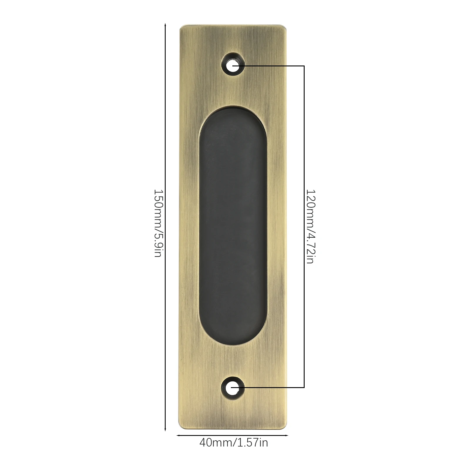 1pc Sliding Door Handle w/scre - Drawer Dresser White 评论和价格