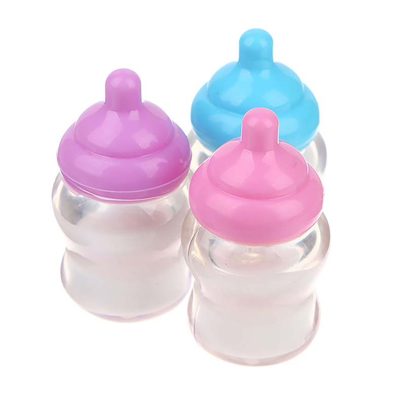 3PCS Dollhouse Baby Bottle Acc - Baby Nursery Dolls 评论和价格