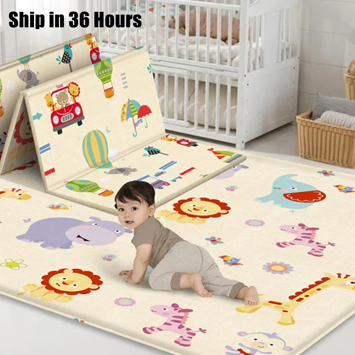 Foldable Non-Toxic Baby Play M - Baby Nursery Games 评论和价格