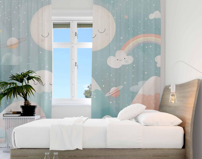 Mountain Rainbow Baby Nursery  - Baby Nursery Blackout Curtains 评论和价格