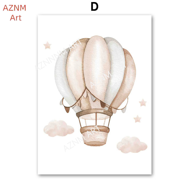 Elephant Balloon Rainbow Moon  - Baby Nursery Prints 评论和价格