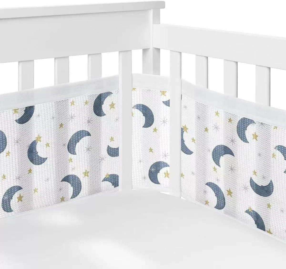 2Pcs Set Breathable Mesh Crib  - Baby Nursery Sale 评论和价格