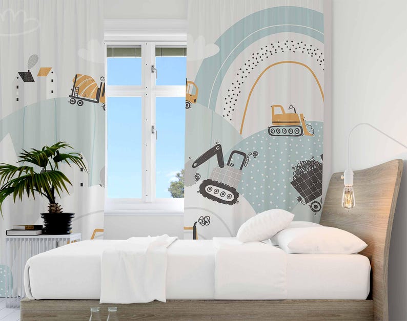 Baby Boy Nursery Curtains Rain - Baby Nursery Blackout Curtains 评论和价格