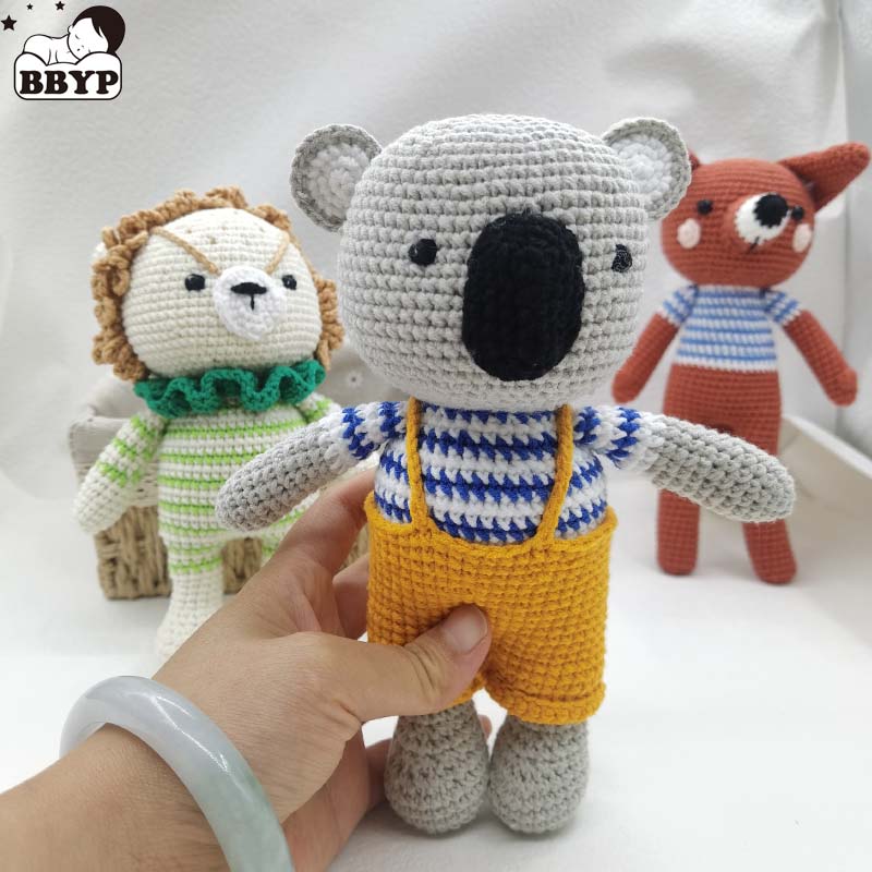 Baby Crochet Stuffed Lion Koal - Baby Nursery Games 评论和价格
