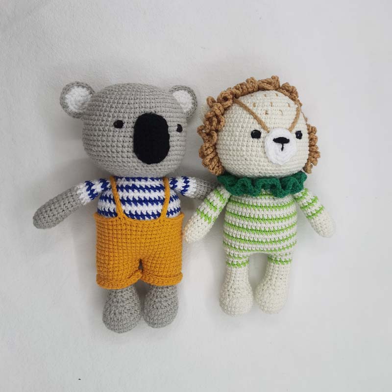 Baby Crochet Stuffed Lion Koal - Baby Nursery Games 评论和价格