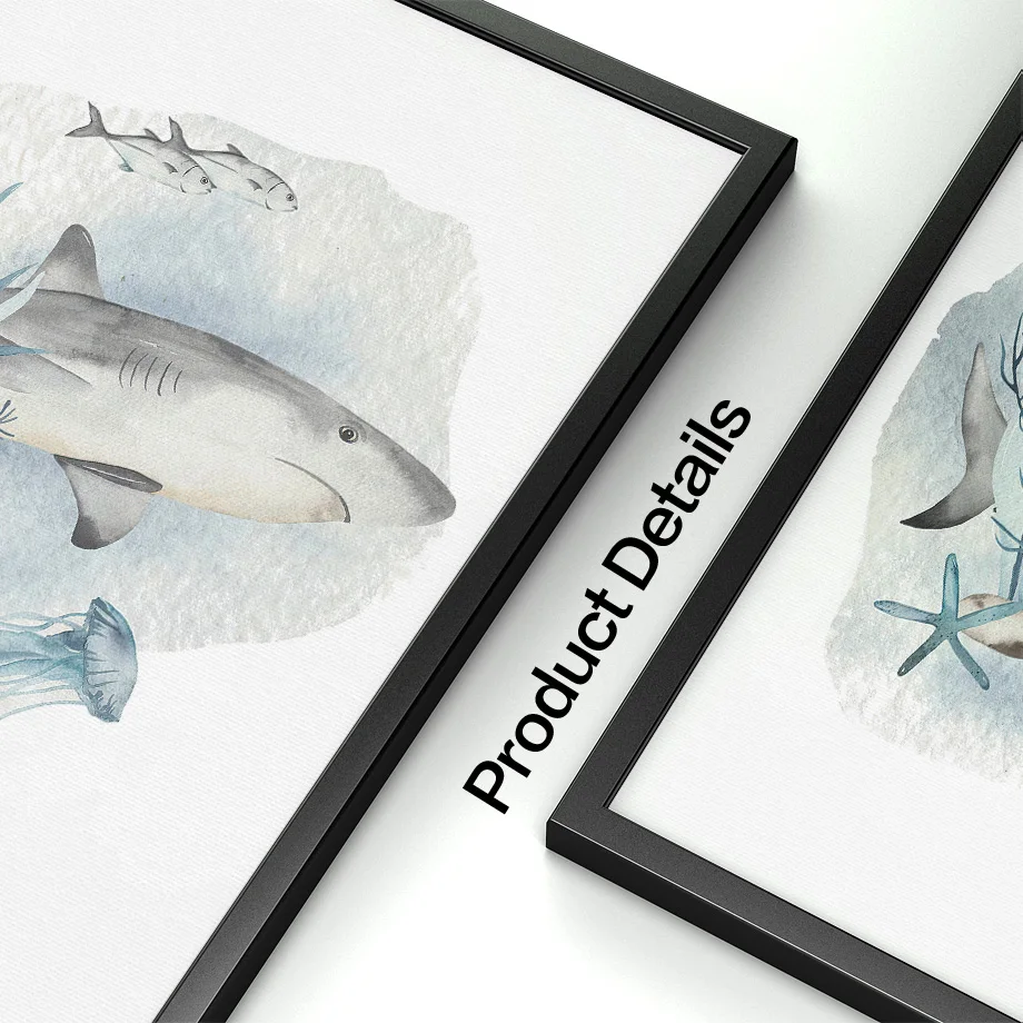 Posters And Prints Whale Fish  - Baby Nursery Animal Pictures 评论和价格