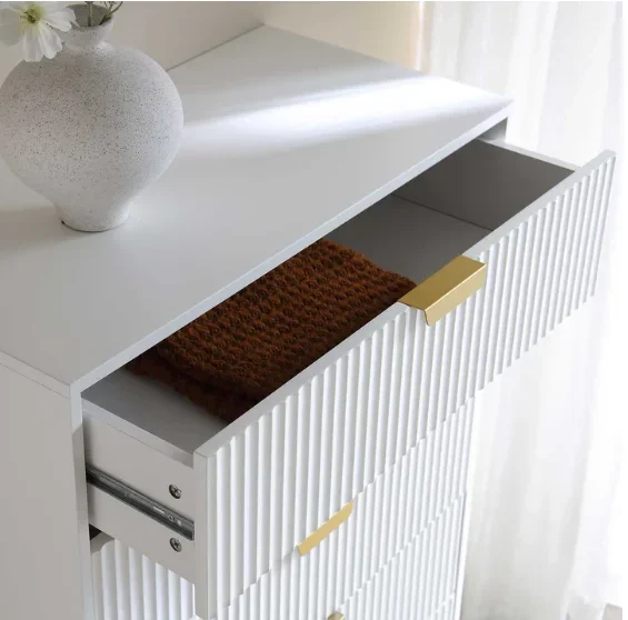 A Modern Style Large Storage S - Drawer Dresser White 评论和价格