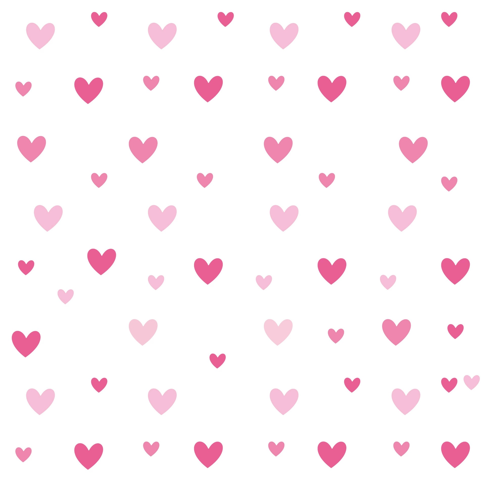 170pcs=10 Sheets Pink Heart Wa - Baby Nursery Wallpaper Girl 评论和价格
