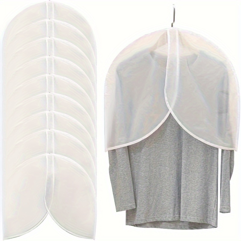 White PVC Garment Covers Trans - Drawer Dresser White 评论和价格