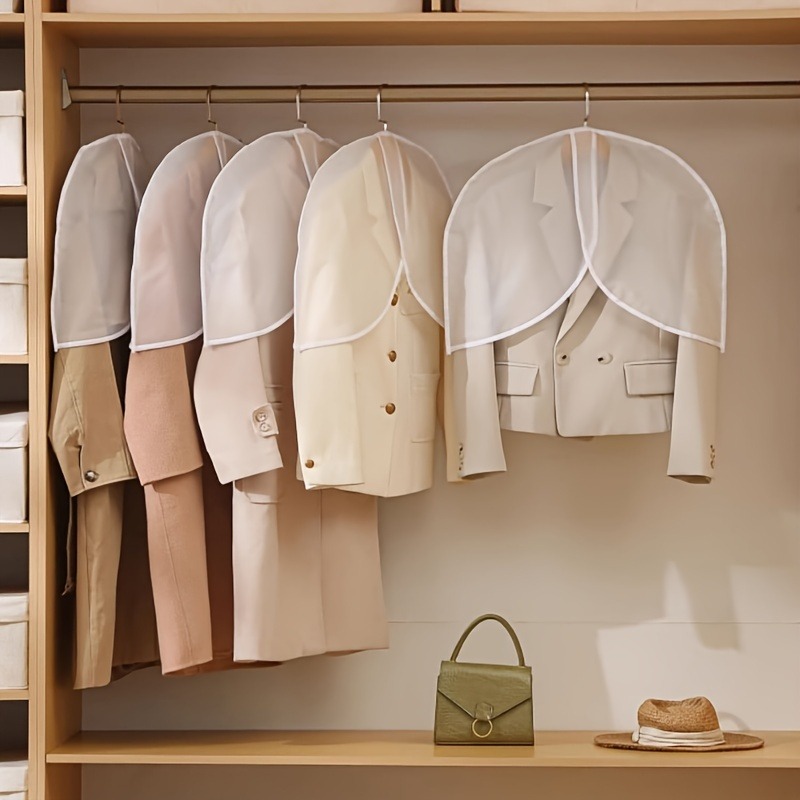 White PVC Garment Covers Trans - Drawer Dresser White 评论和价格