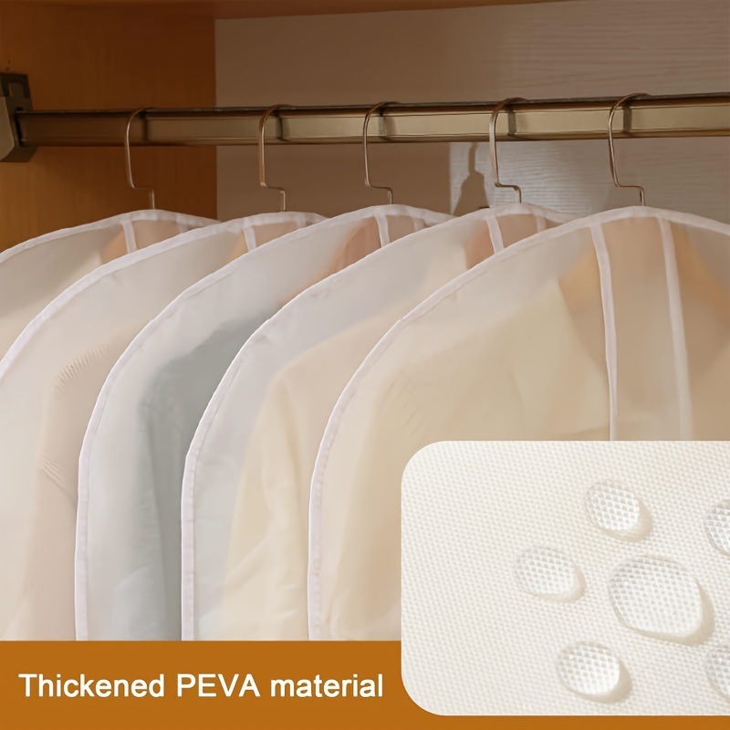 White PVC Garment Covers Trans - Drawer Dresser White 评论和价格