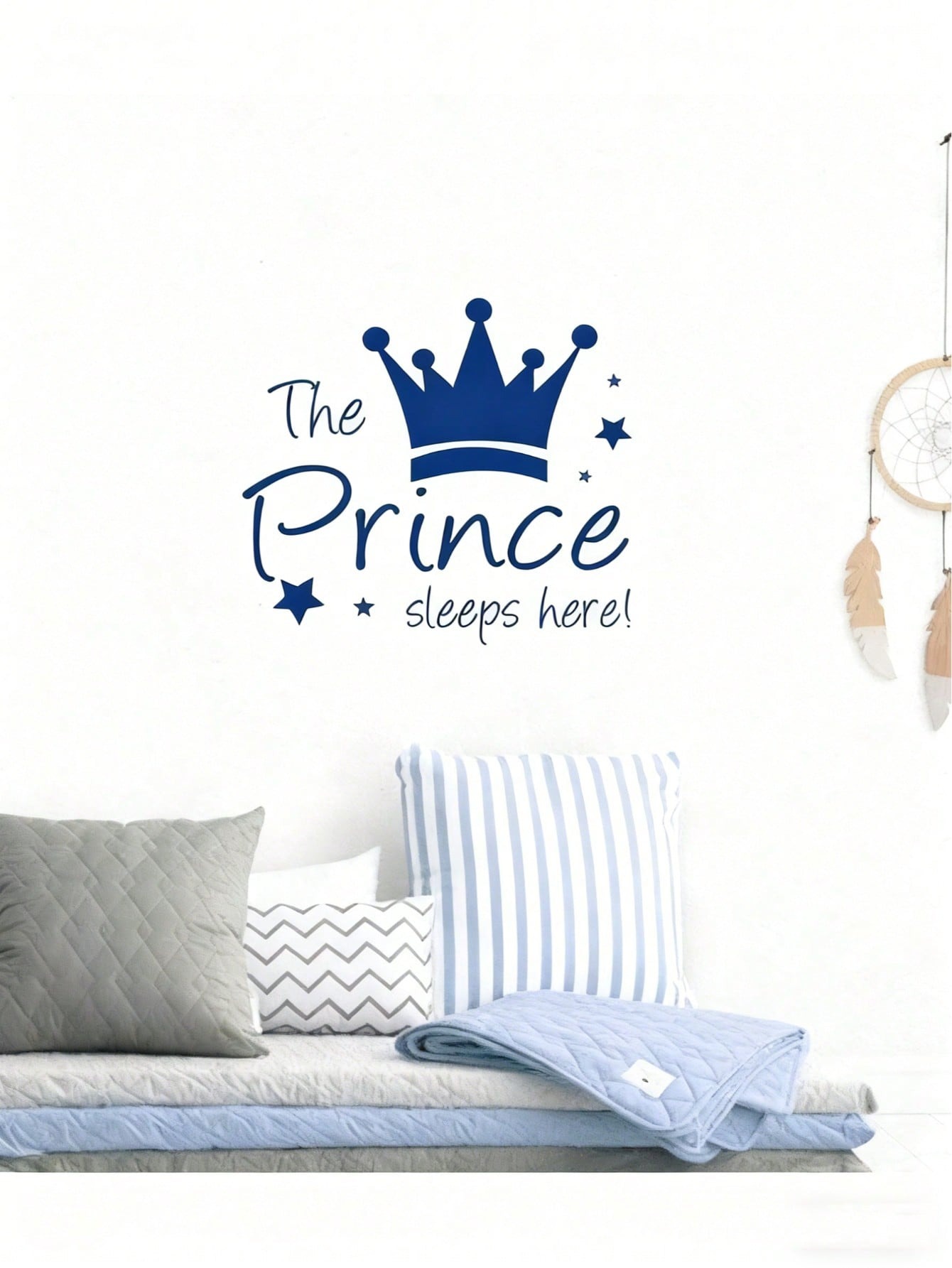 Removable Princess Crown Wall  - Baby Nursery Wallpaper Girl 评论和价格