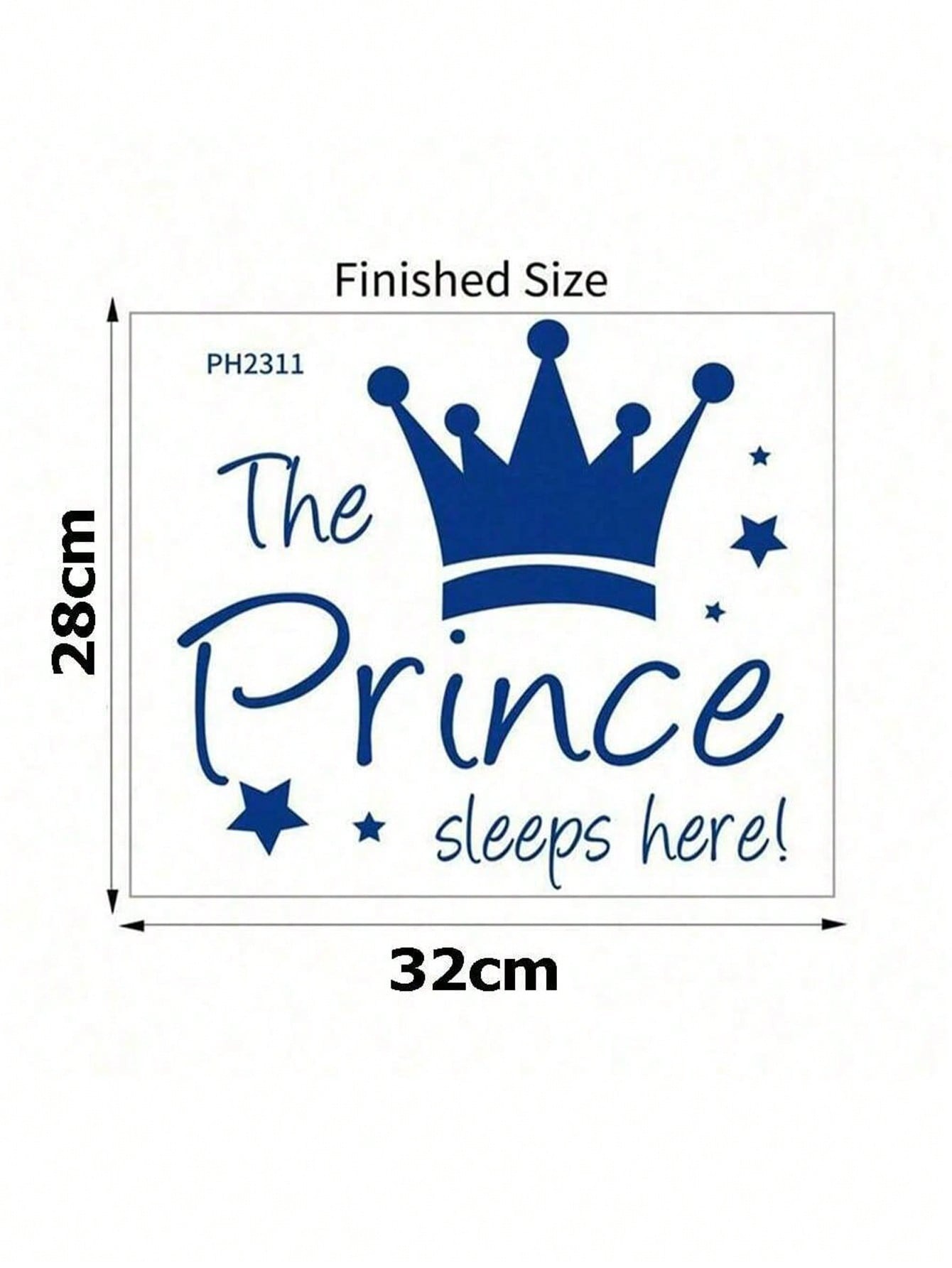Removable Princess Crown Wall  - Baby Nursery Wallpaper Girl 评论和价格