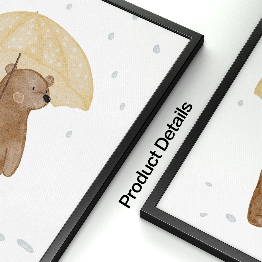 Boho Animals Bear Rabbit Hedge - Baby Nursery Animal Pictures 评论和价格
