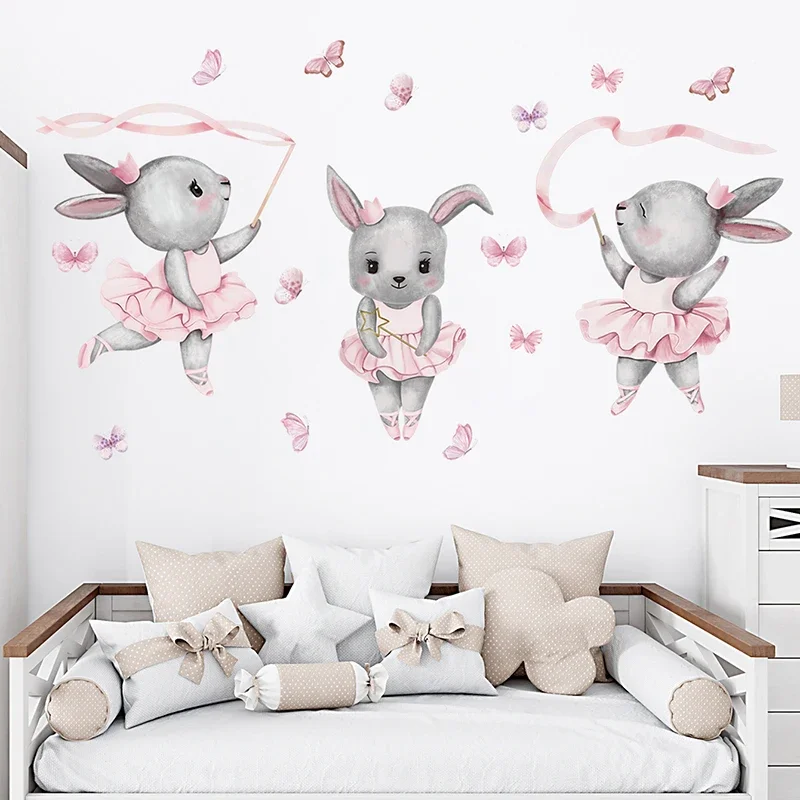 Hand-paint Ballet Bunny Rabbit - Baby Nursery Water 评论和价格