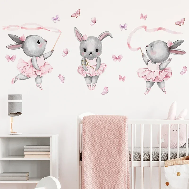 Hand-paint Ballet Bunny Rabbit - Baby Nursery Water 评论和价格
