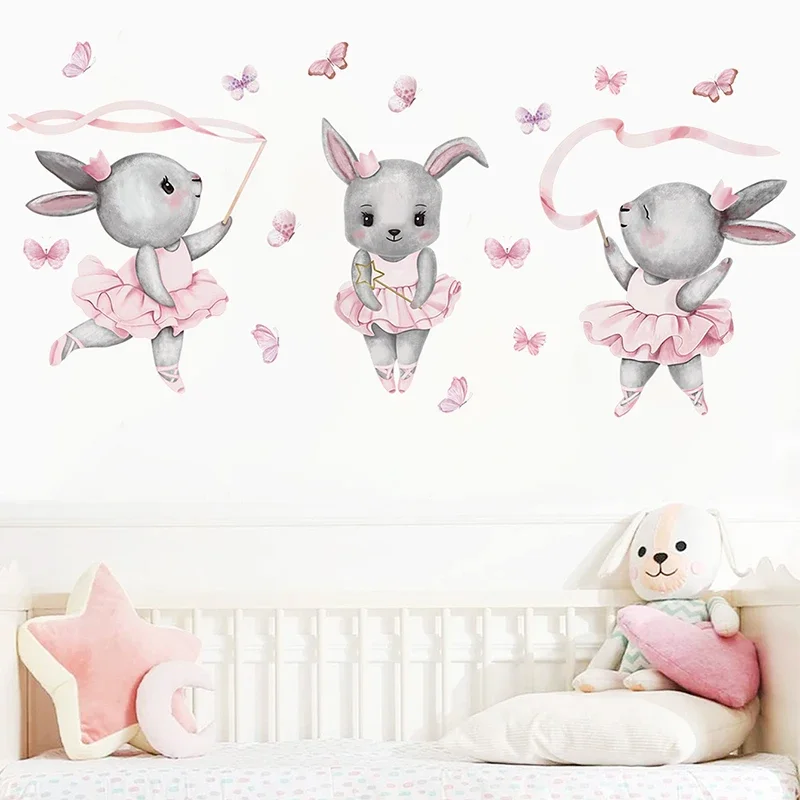 Hand-paint Ballet Bunny Rabbit - Baby Nursery Water 评论和价格
