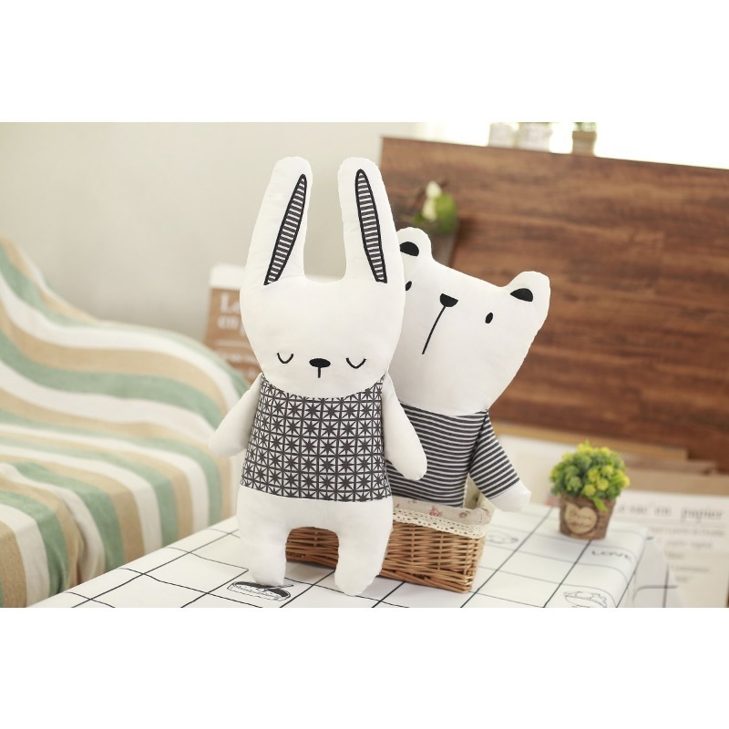 Cotton Stuffed Doll Rabbit Bea - Baby Nursery Dolls 评论和价格