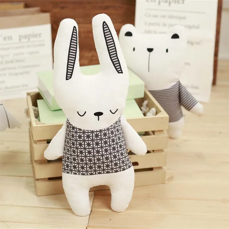 Cotton Stuffed Doll Rabbit Bea - Baby Nursery Dolls 评论和价格