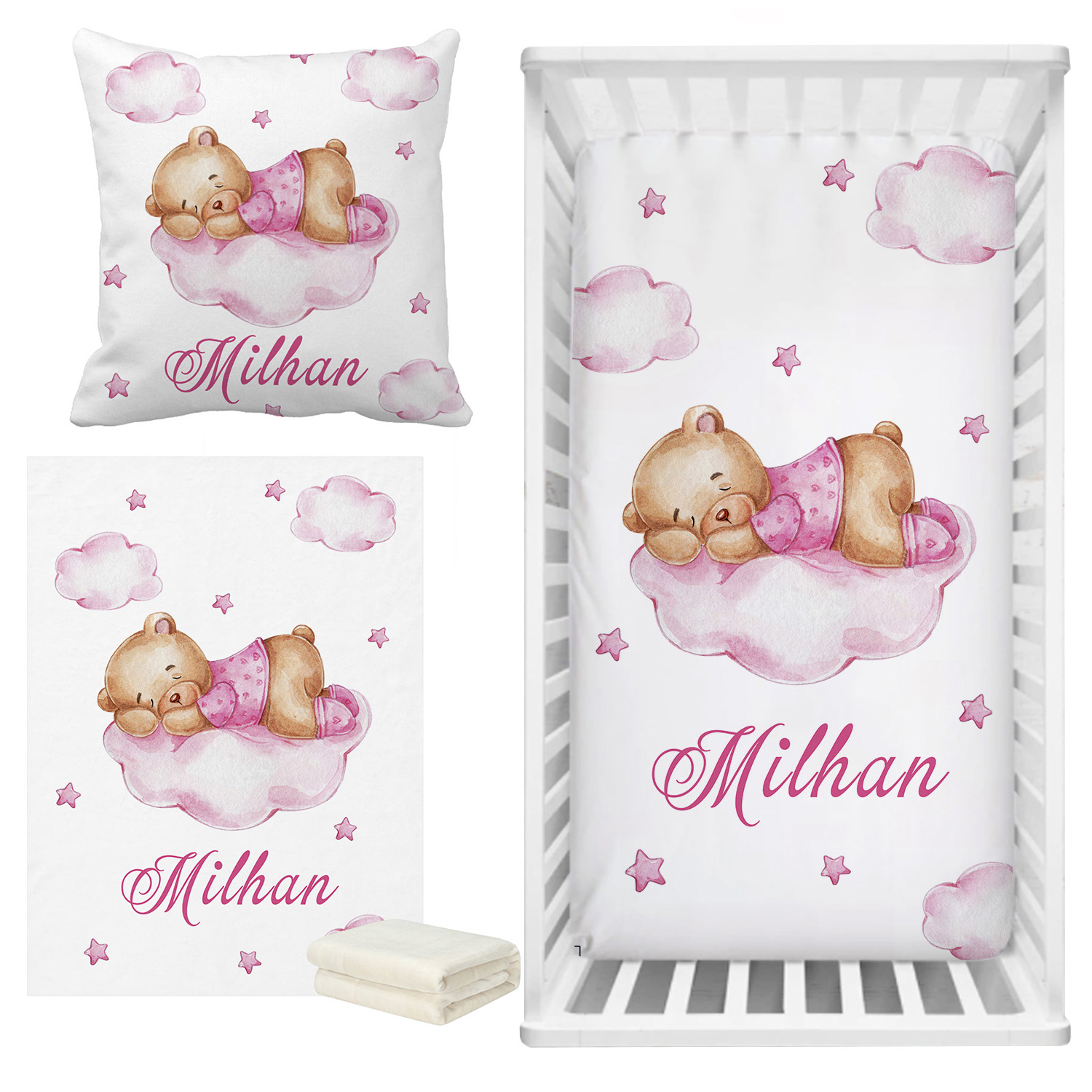 LVYZIHO Sleeping Bear Custom N - Baby Nursery Sale 评论和价格