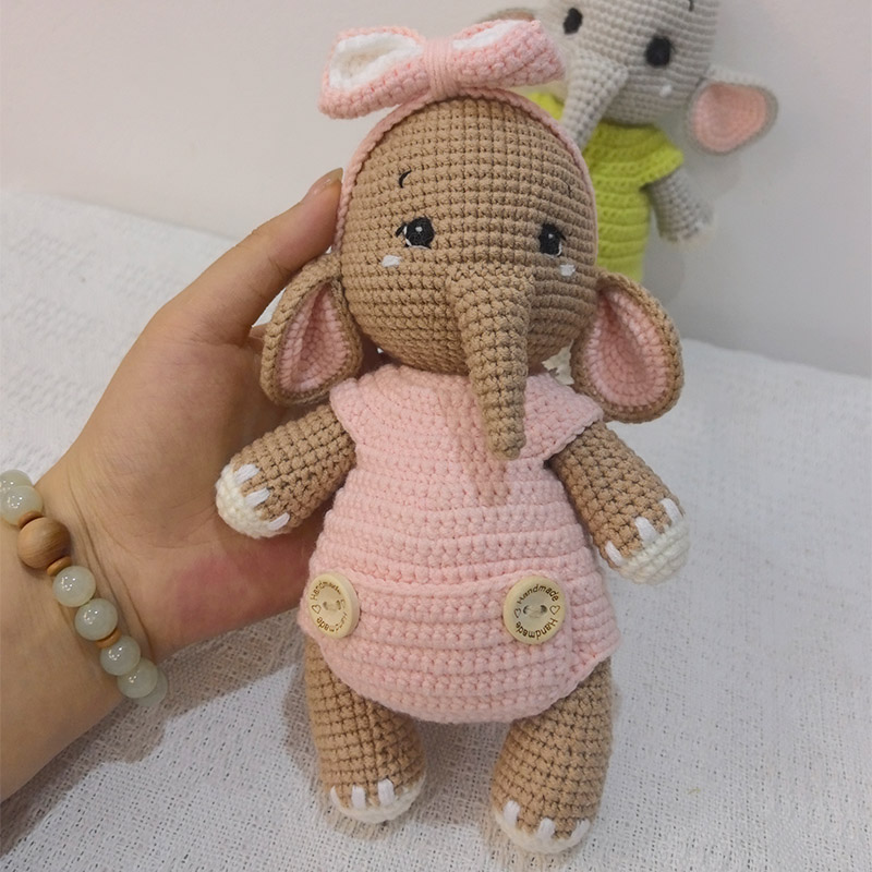 Handmade Crochet Elephant Coup - Baby Nursery Games 评论和价格