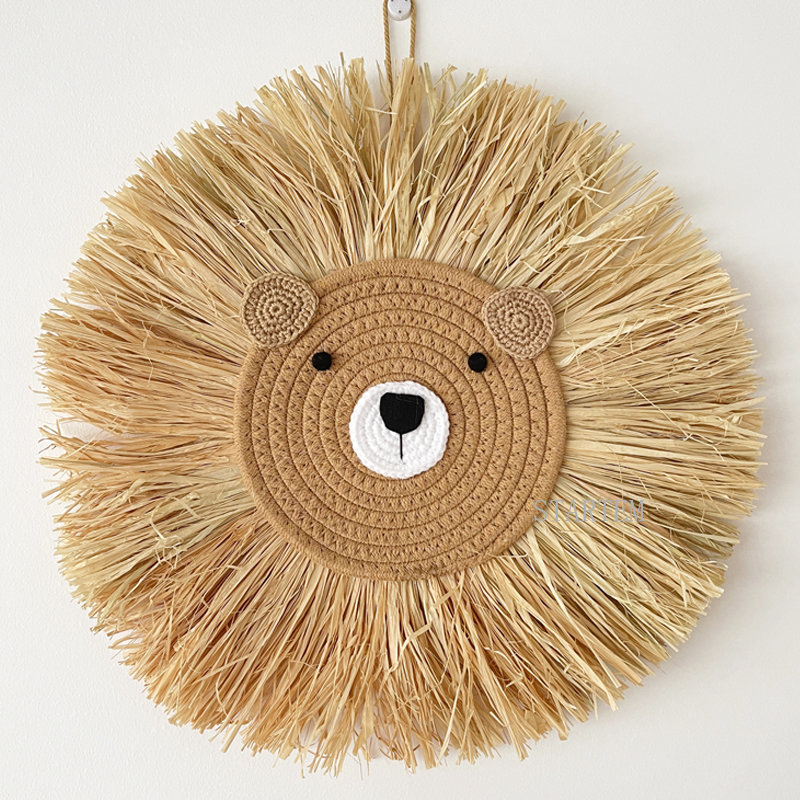 INS Nordic Handmade Lion Wall  - Baby Nursery Needs 评论和价格