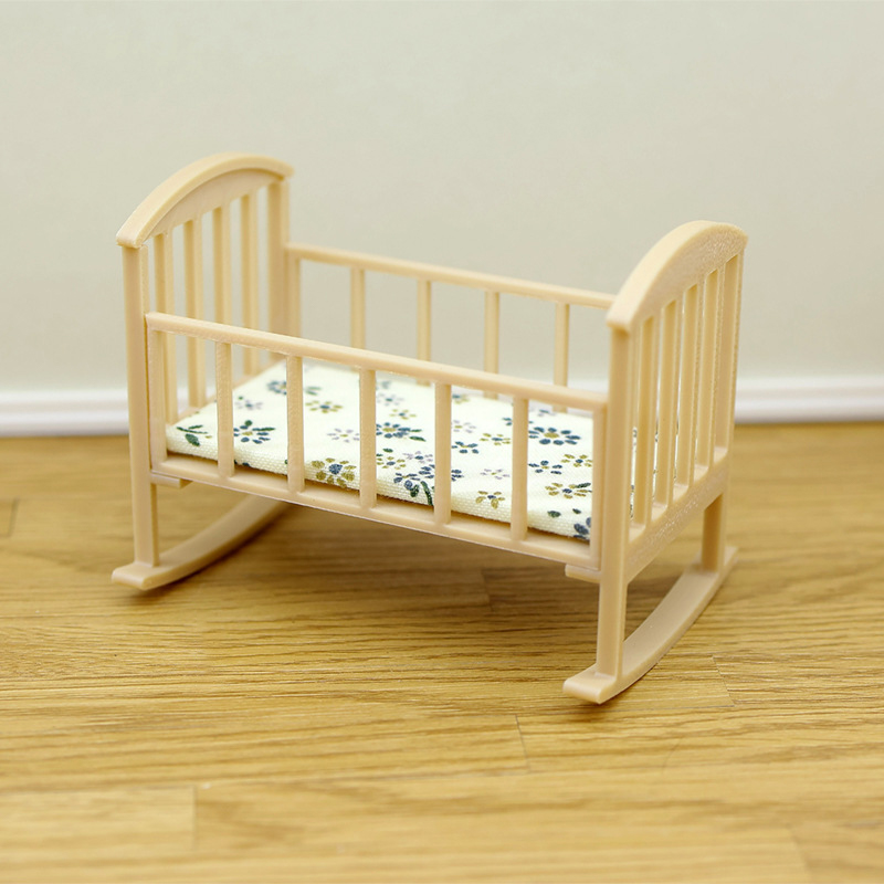 ⭐HOT❗ 1/12 Dollhouse Mini Crad - Baby Nursery Dolls 评论和价格