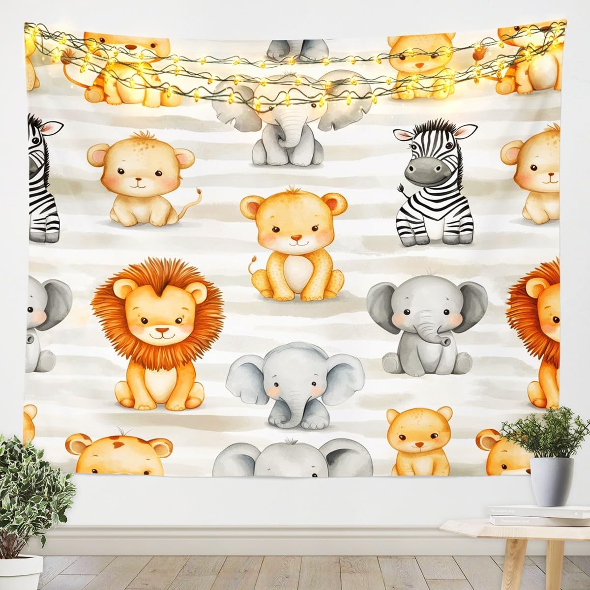 Cute Safari Jungle Animals Tap - Baby Nursery Zoo Animals 评论和价格