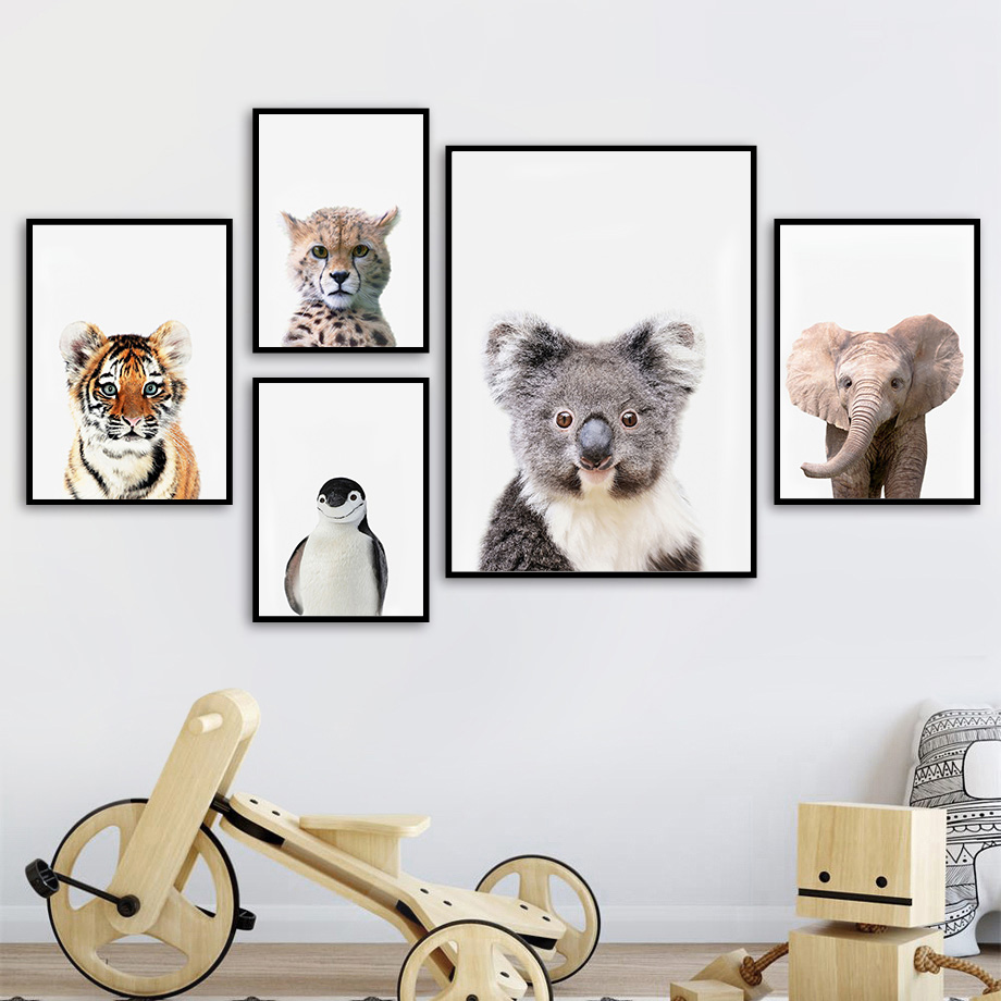 Baby Safari Animal Nursery Wal - Baby Nursery Zoo Animals 评论和价格