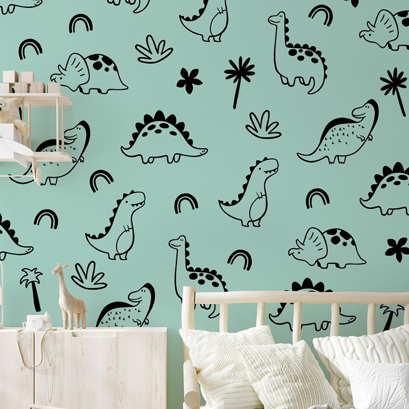 Geometric Dinosaur Tree Rainbo - Baby Nursery Needs 评论和价格