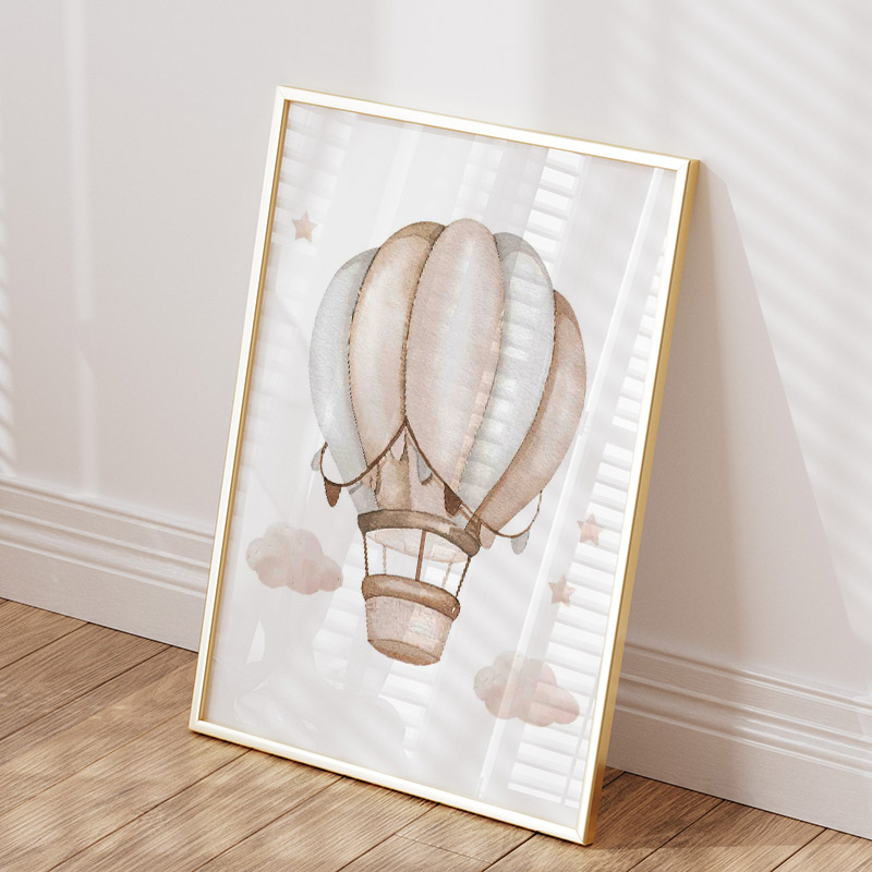 Cute Elephant Hot Balloon Moon - Baby Nursery Animal Pictures 评论和价格