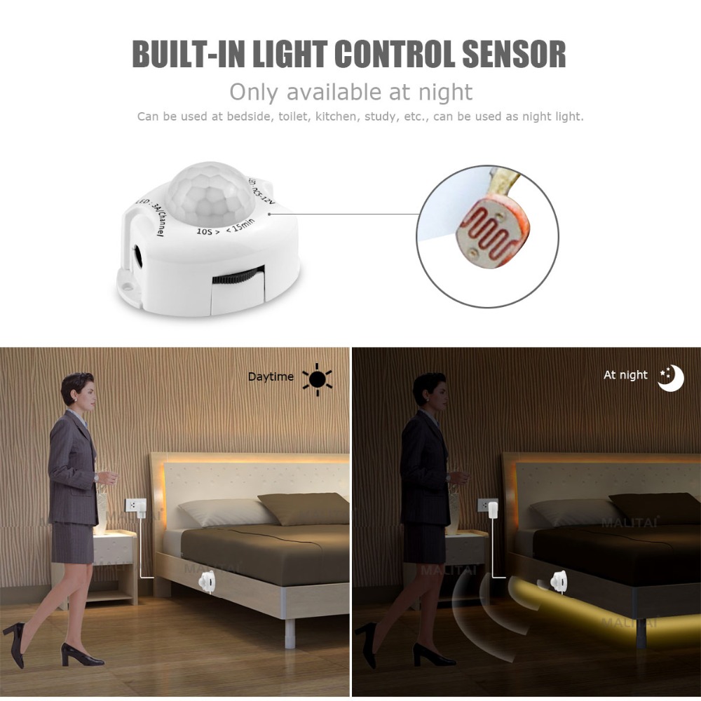 Wireless PIR Motion Sensor LED - Drawer Dresser White 评论和价格