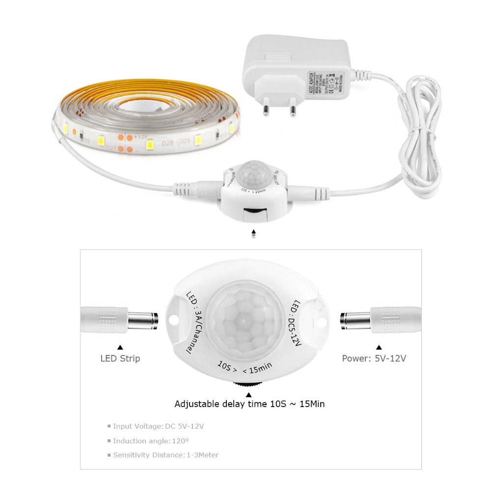 Wireless PIR Motion Sensor LED - Drawer Dresser White 评论和价格
