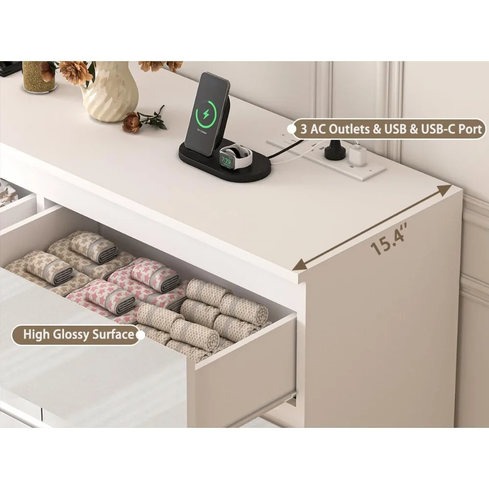 Large 70 Inch 9 Drawer Dresser - Drawer Dresser White 评论和价格
