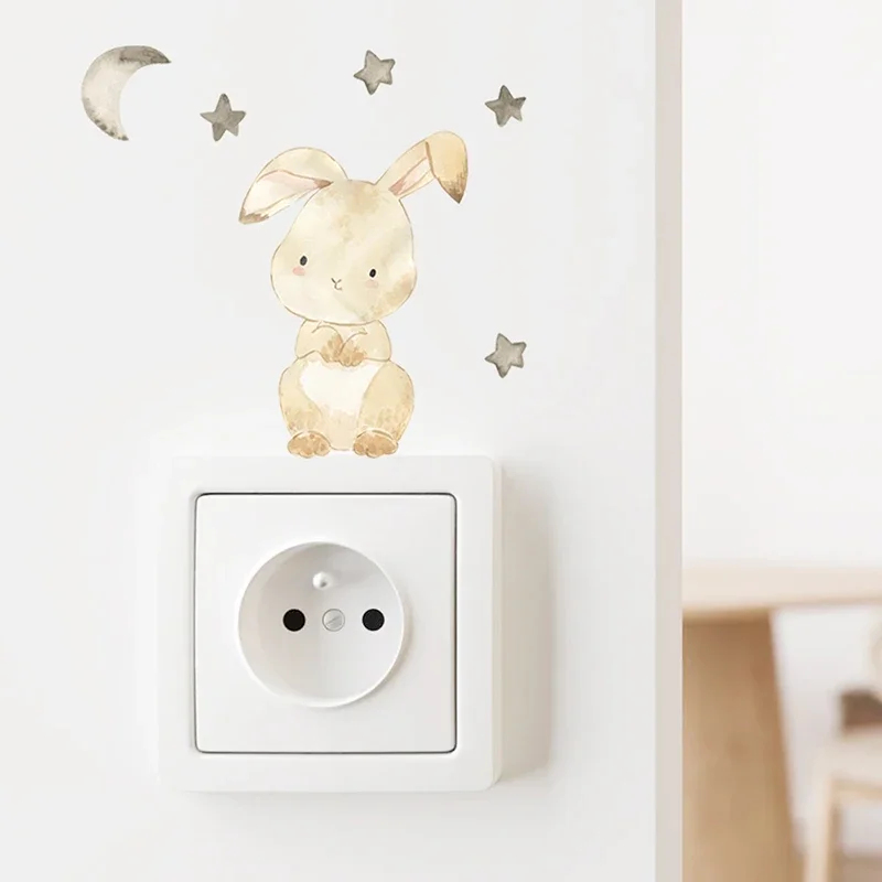 1/2/4/6set Cartoon Animals Wal - Baby Nursery Water 评论和价格