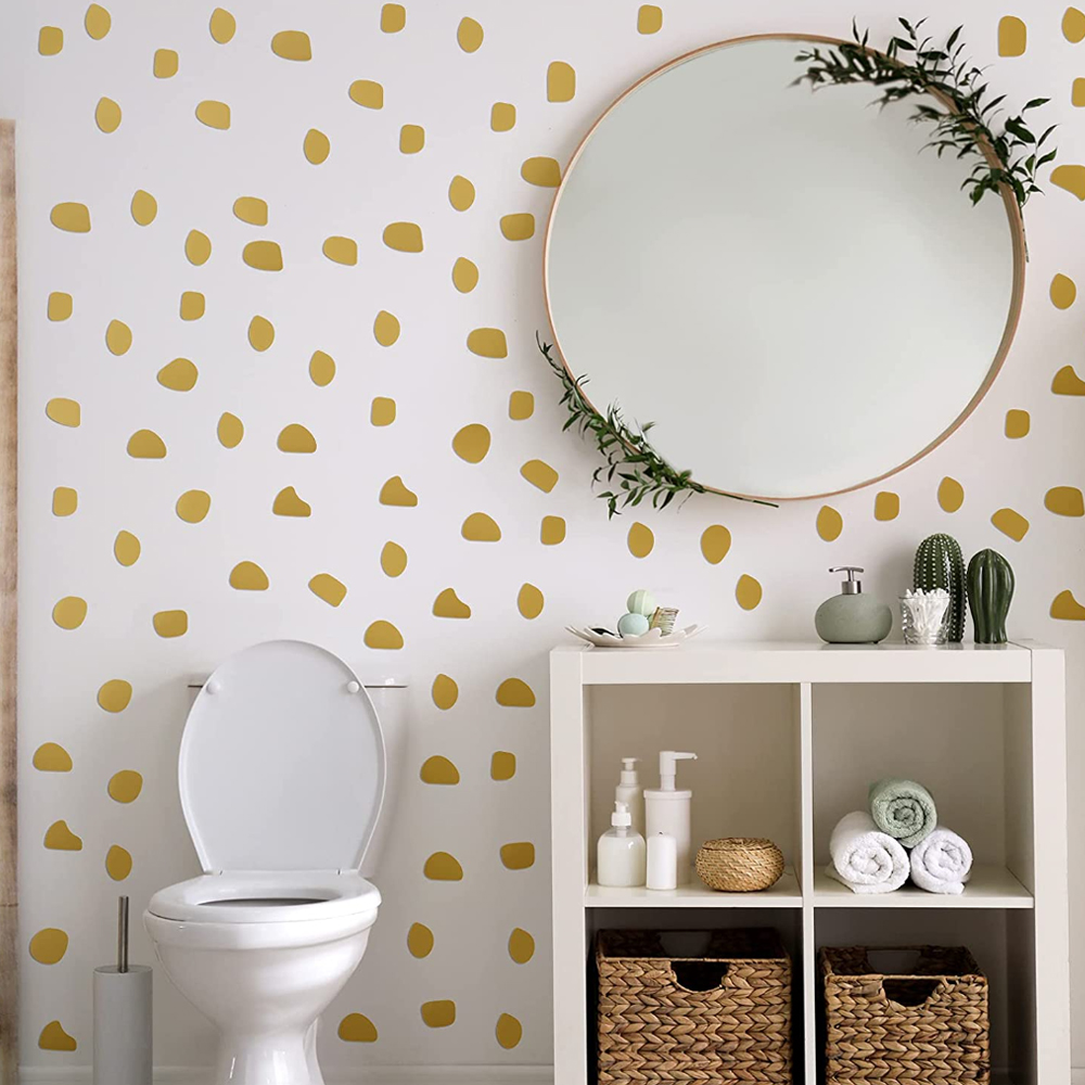 96Pcs/set Cute  Irregular Dots - Baby Nursery Wallpaper Girl 评论和价格