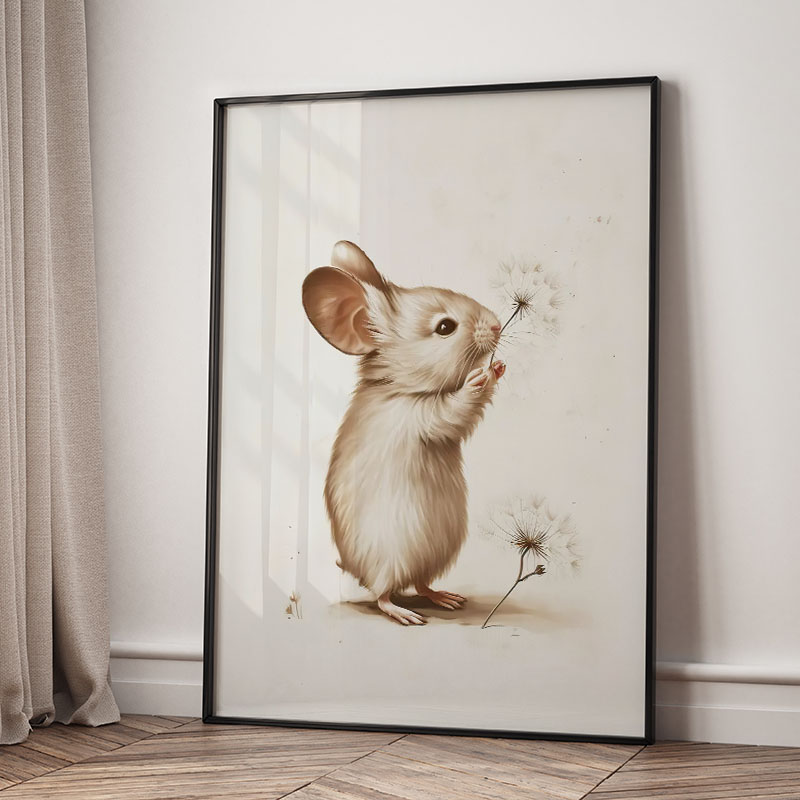 Bear Rabbit Fox Deer Squirrel  - Baby Nursery Animal Pictures 评论和价格