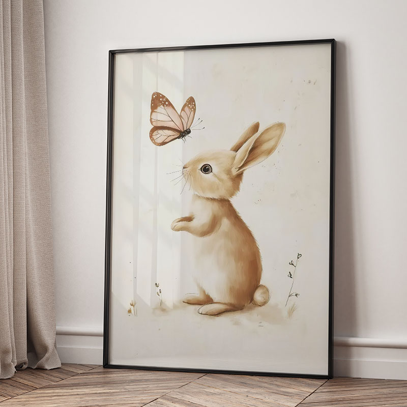 Bear Rabbit Fox Deer Squirrel  - Baby Nursery Animal Pictures 评论和价格