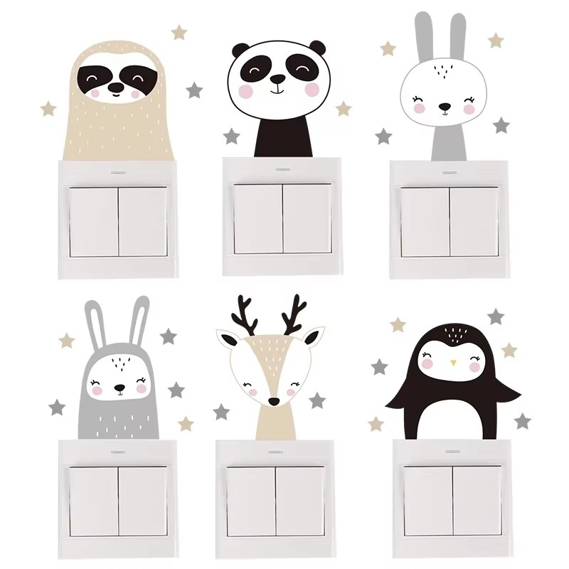 Cute Forest Animals Wall Stick - Baby Nursery Wallpaper Girl 评论和价格