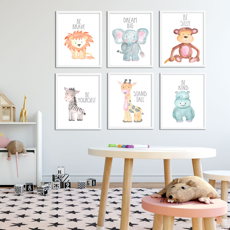 Baby Animal Lion Elephant Gira - Baby Nursery Animal Pictures 评论和价格